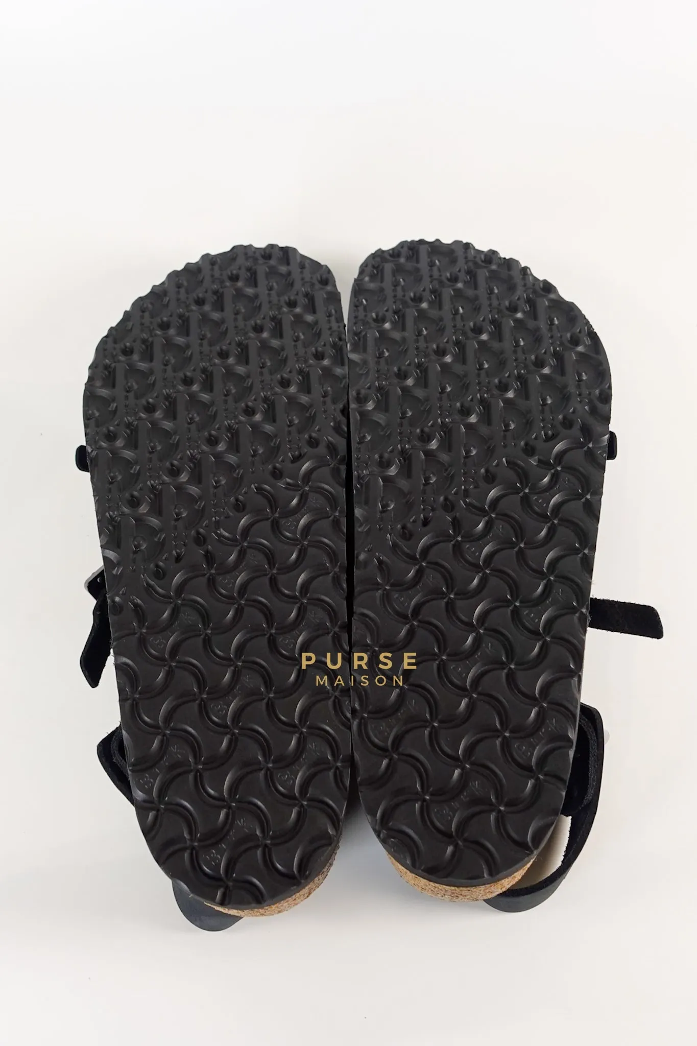 Dior x Birkenstock Milano Sandals in Black Smooth Calf Leather Size 43 (29cm)