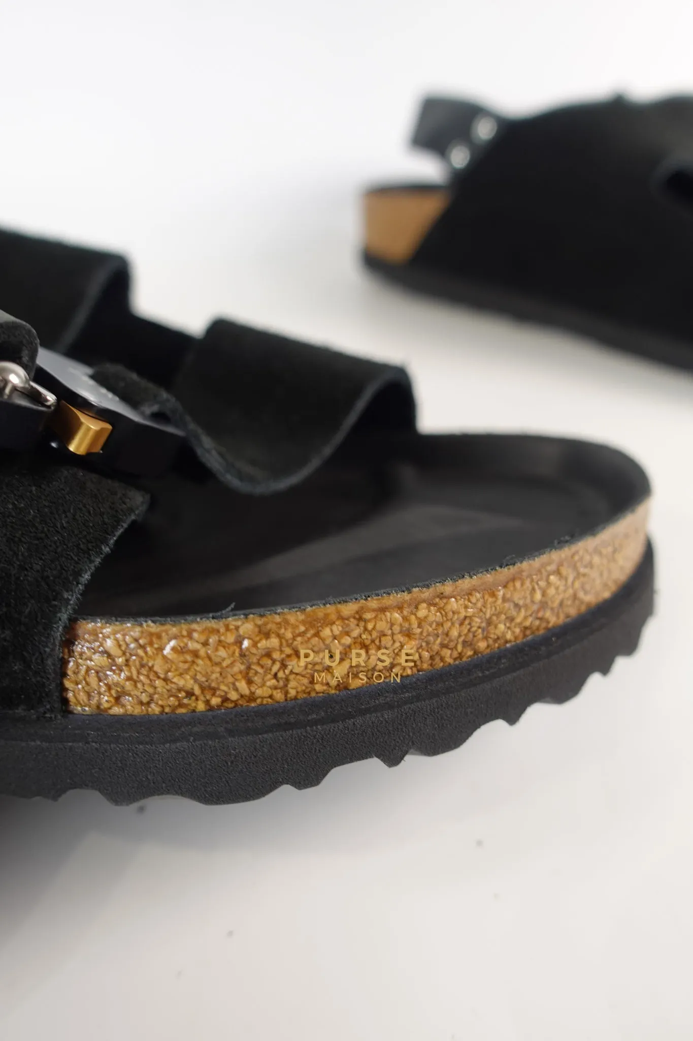 Dior x Birkenstock Milano Sandals in Black Smooth Calf Leather Size 43 (29cm)