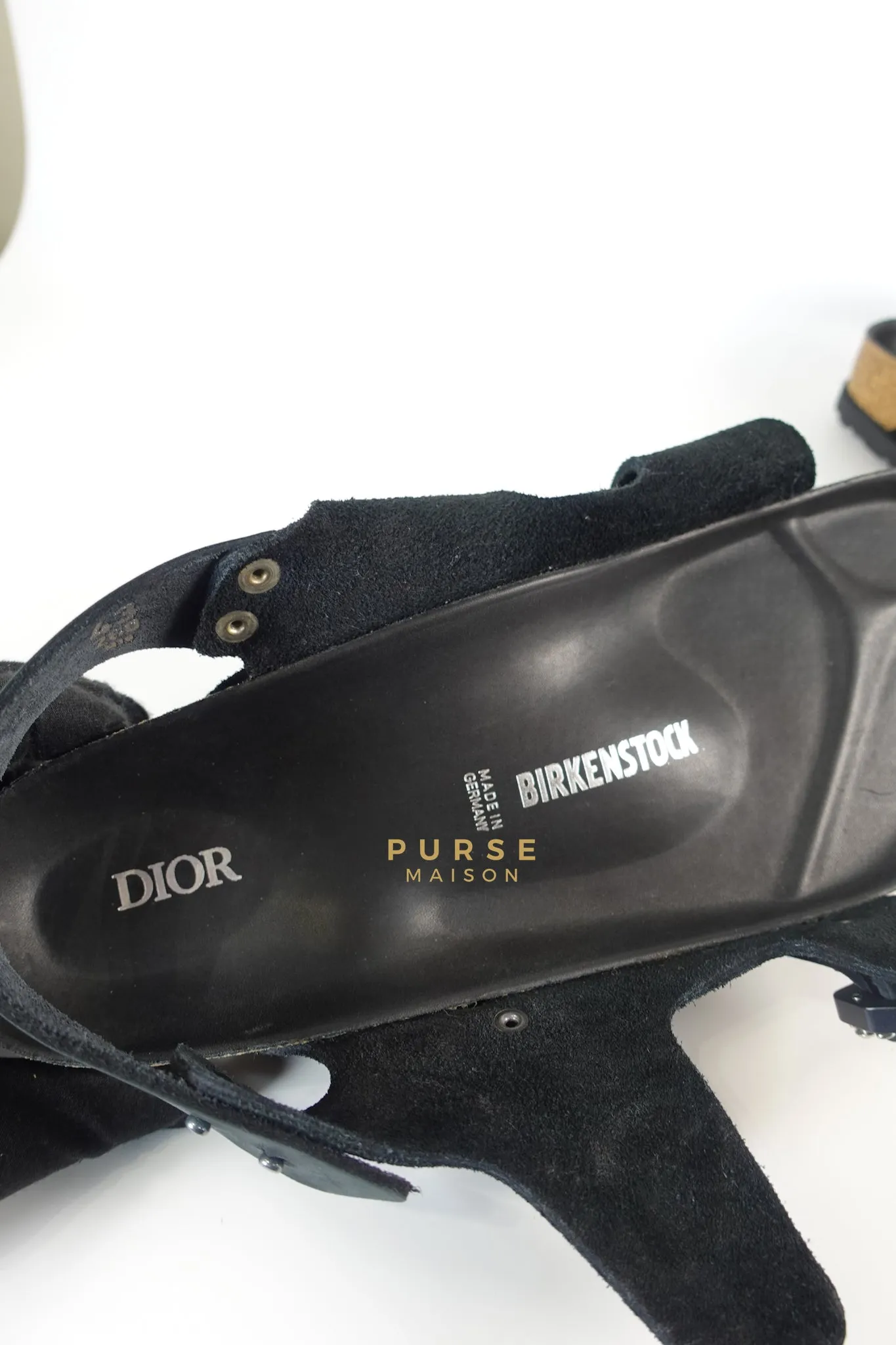 Dior x Birkenstock Milano Sandals in Black Smooth Calf Leather Size 43 (29cm)