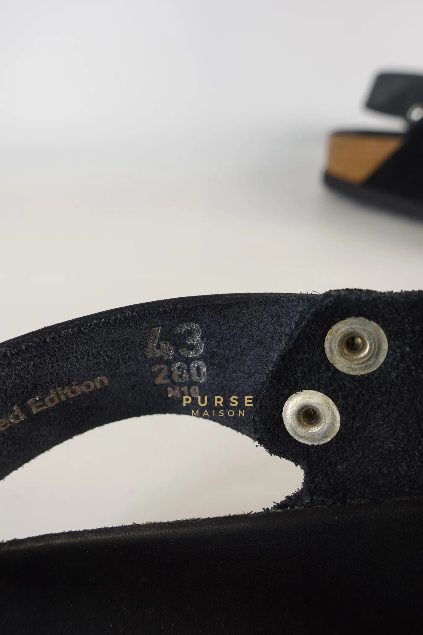 Dior x Birkenstock Milano Sandals in Black Smooth Calf Leather Size 43 (29cm)
