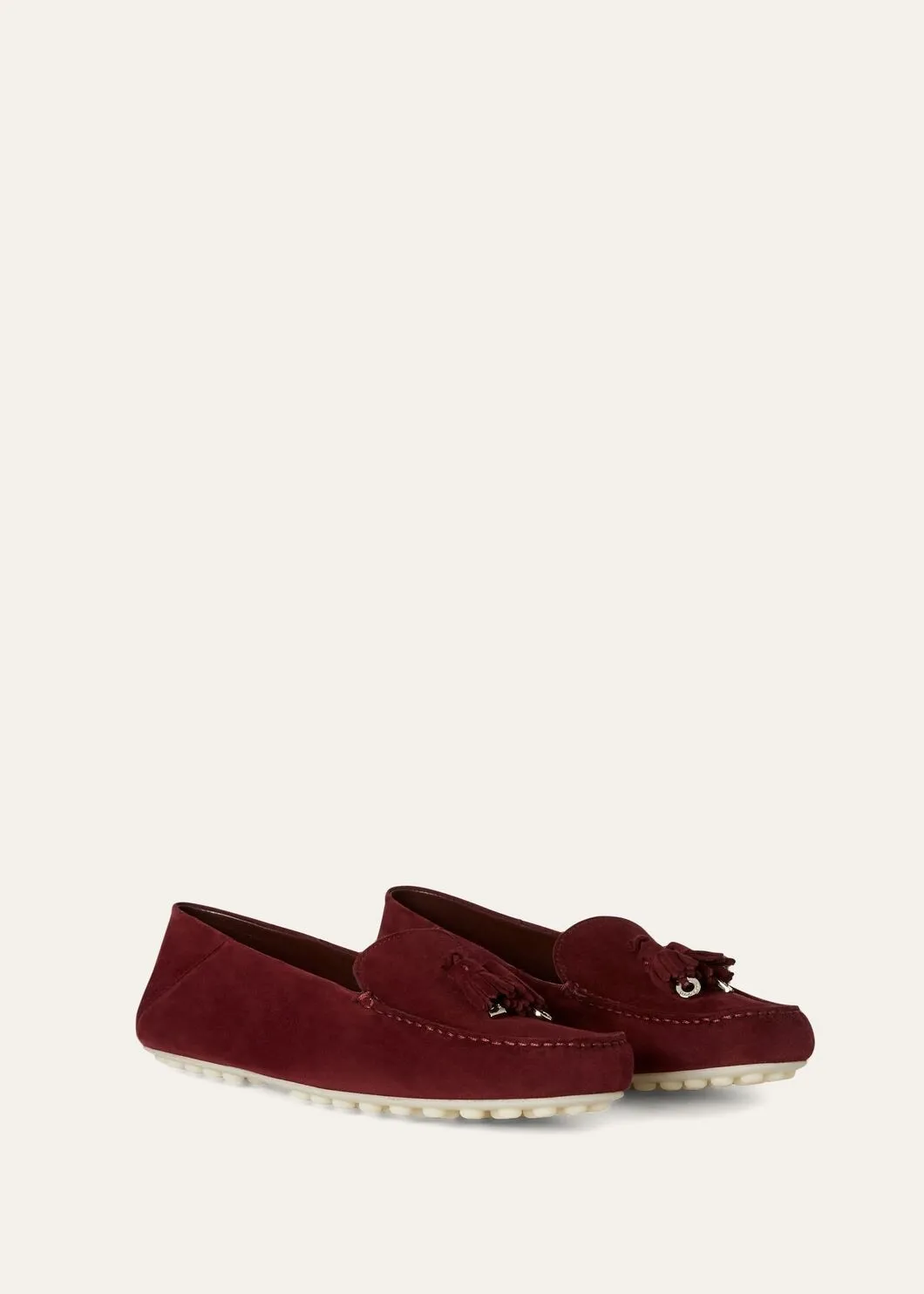 Dot Sole Walk in Bordeaux Suede for Women