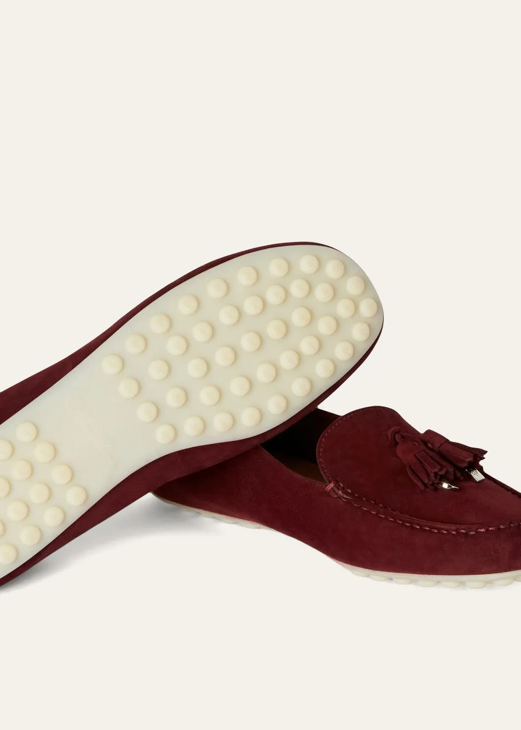 Dot Sole Walk in Bordeaux Suede for Women