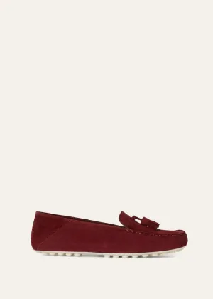 Dot Sole Walk in Bordeaux Suede for Women