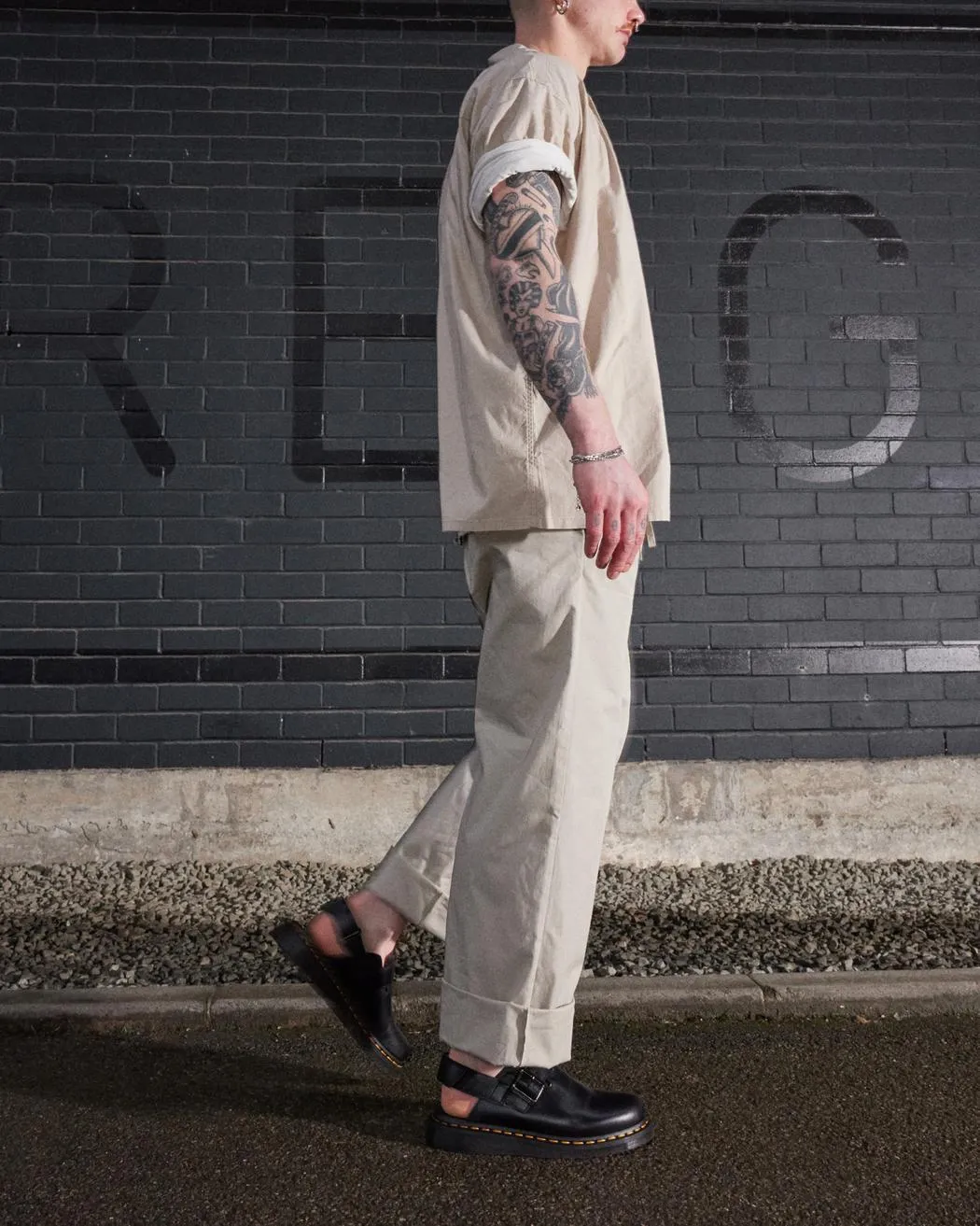 Dr Martens Jorge II Sling Back Sandal Black Brando Leather