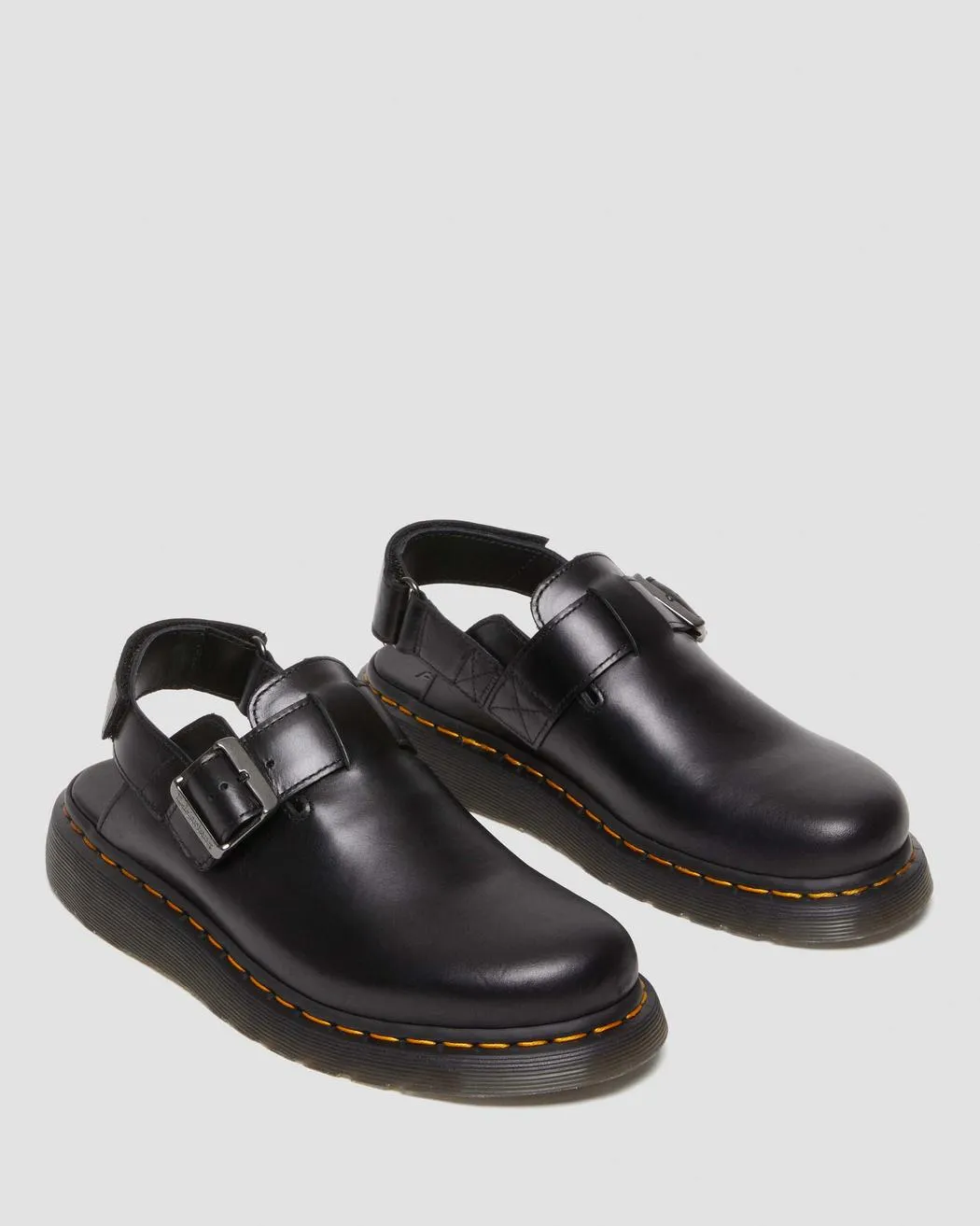 Dr Martens Jorge II Sling Back Sandal Black Brando Leather
