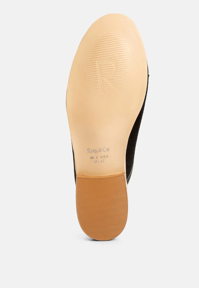 Edmanda Tassle Detail Leather Mules By Ruw