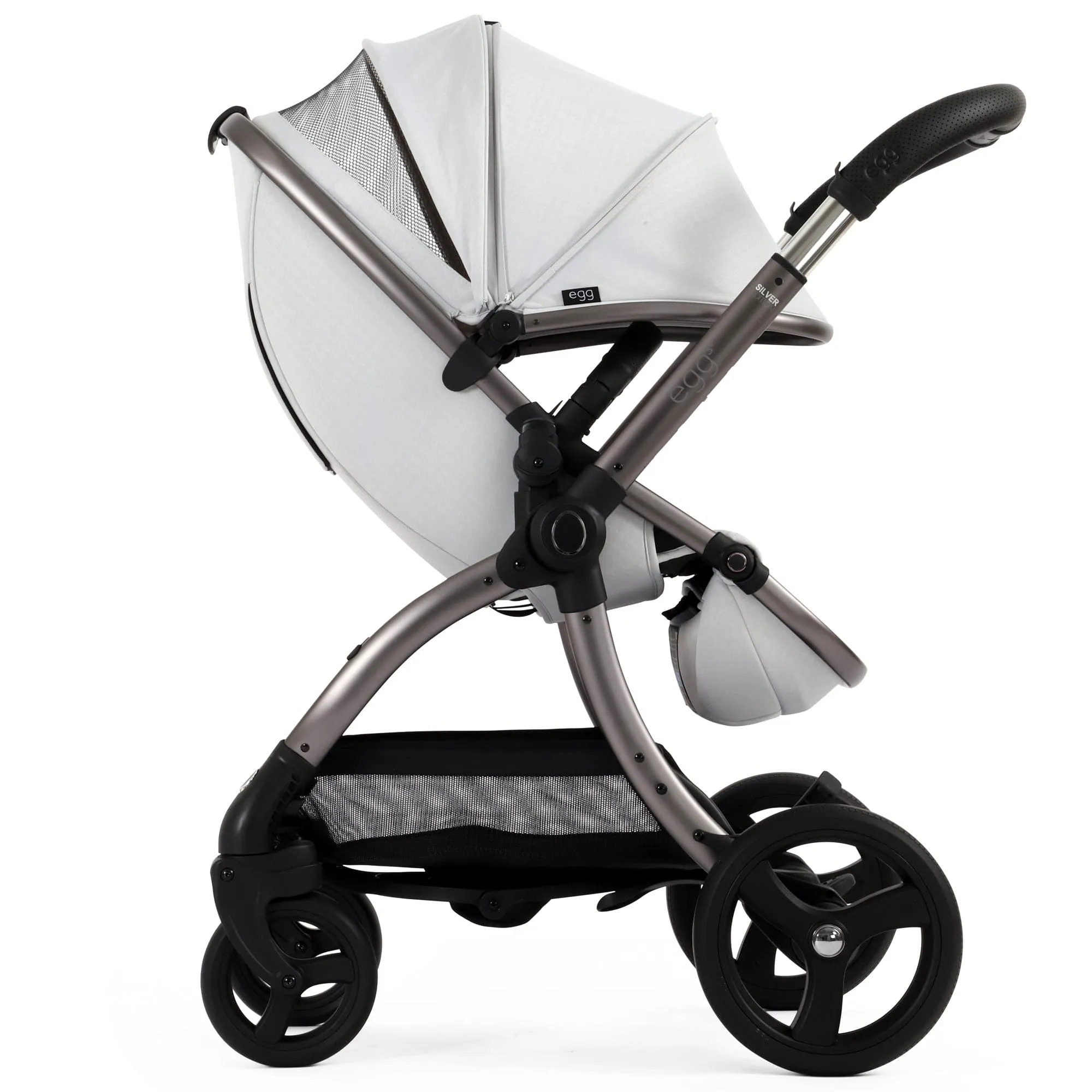 egg3 Luxury Maxi-Cosi Travel System Bundle - Houndstooth Silver