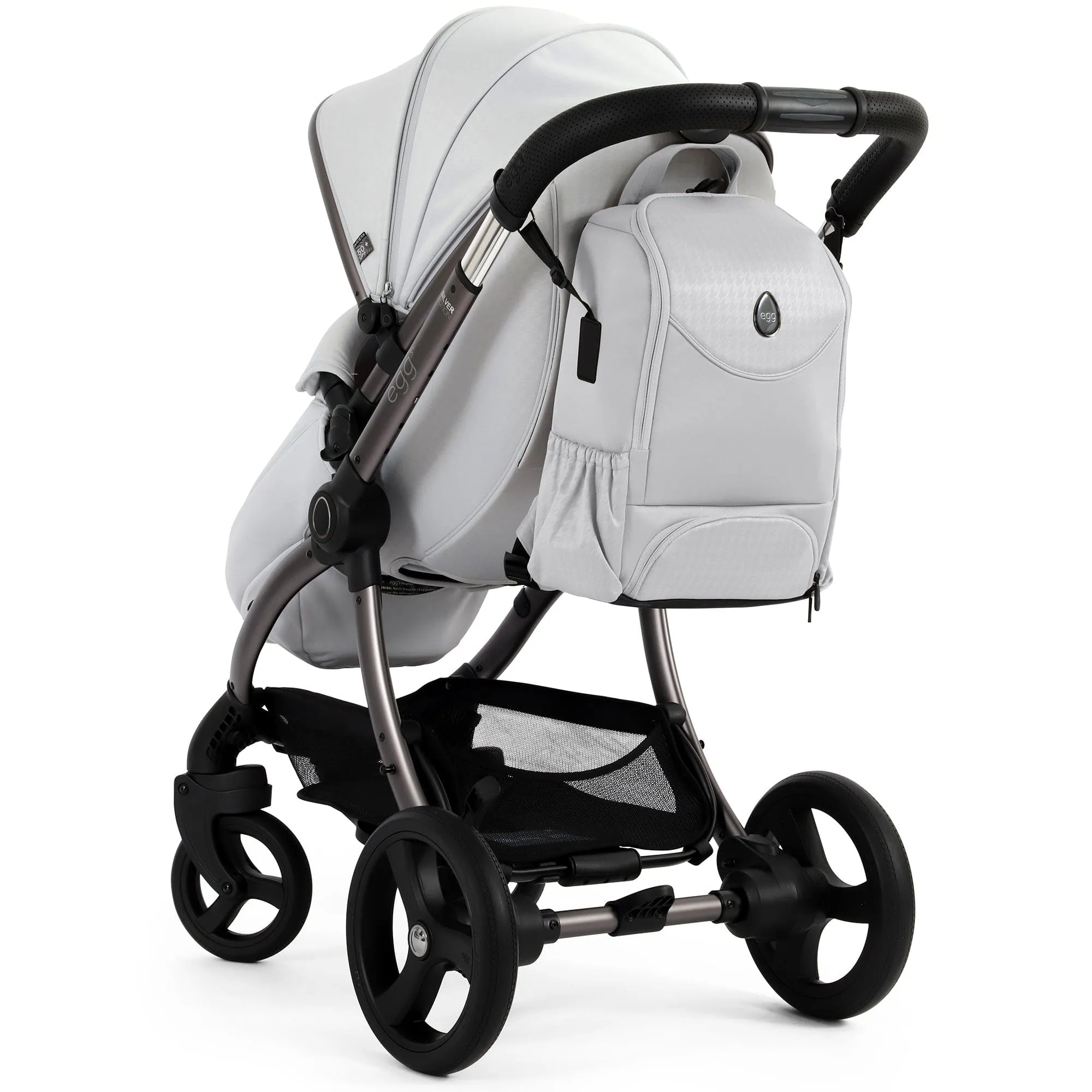 egg3 Luxury Maxi-Cosi Travel System Bundle - Houndstooth Silver