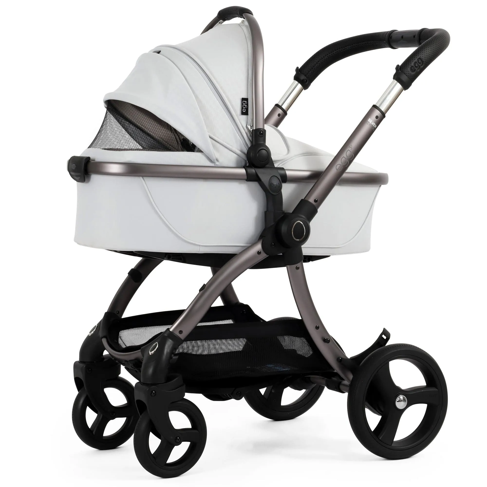 egg3 Luxury Maxi-Cosi Travel System Bundle - Houndstooth Silver