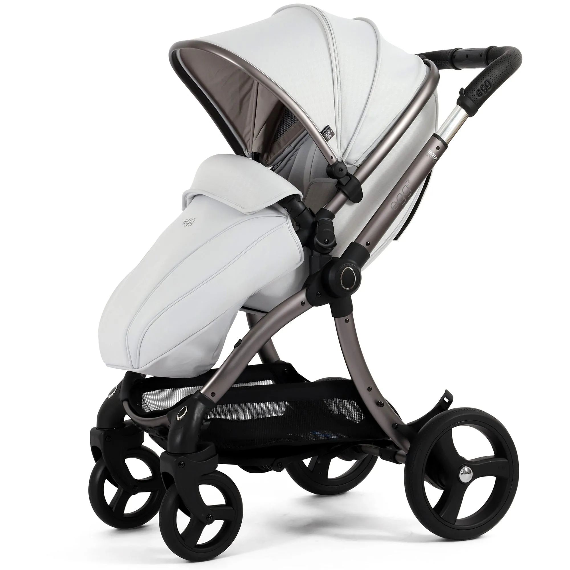 egg3 Luxury Maxi-Cosi Travel System Bundle - Houndstooth Silver