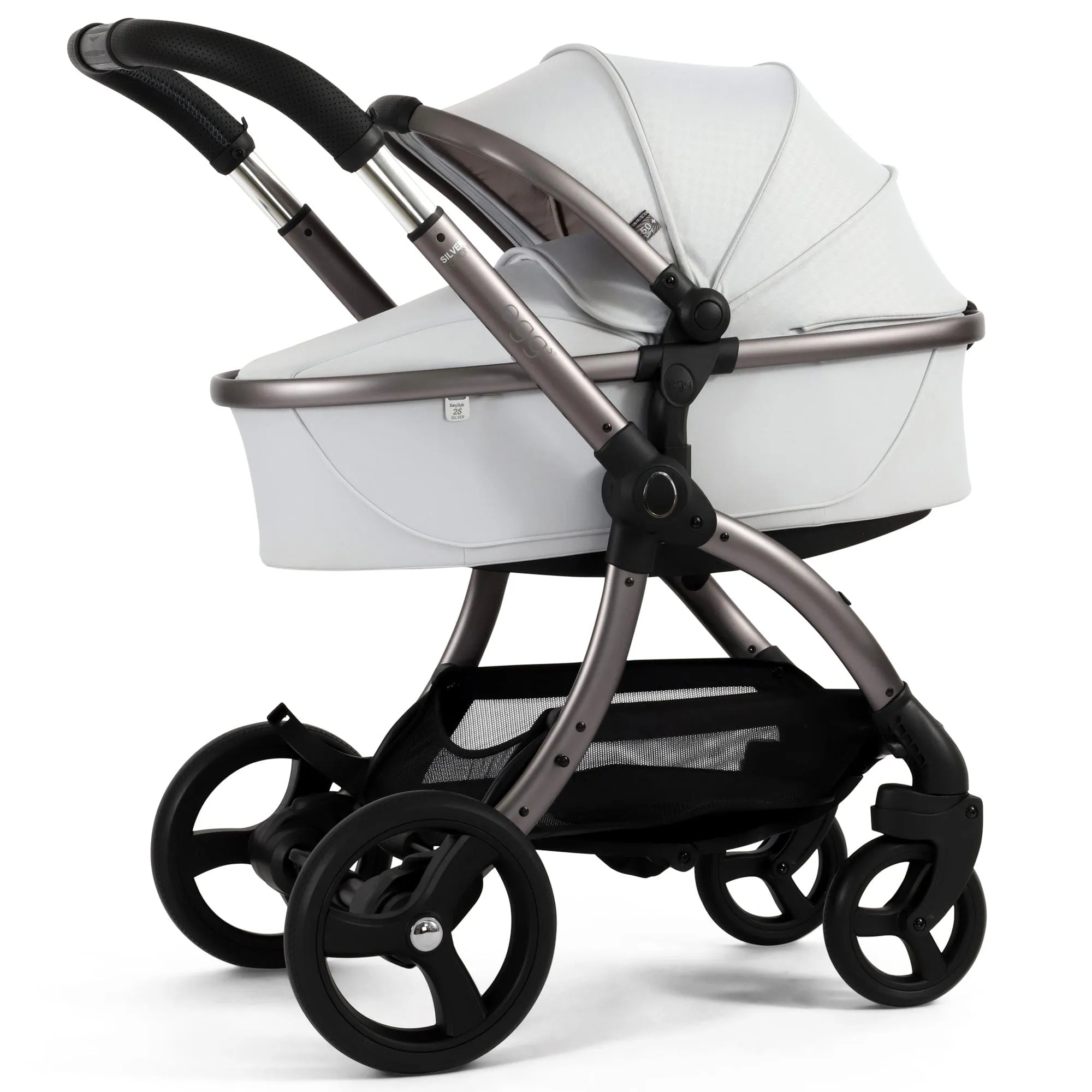 egg3 Luxury Maxi-Cosi Travel System Bundle - Houndstooth Silver