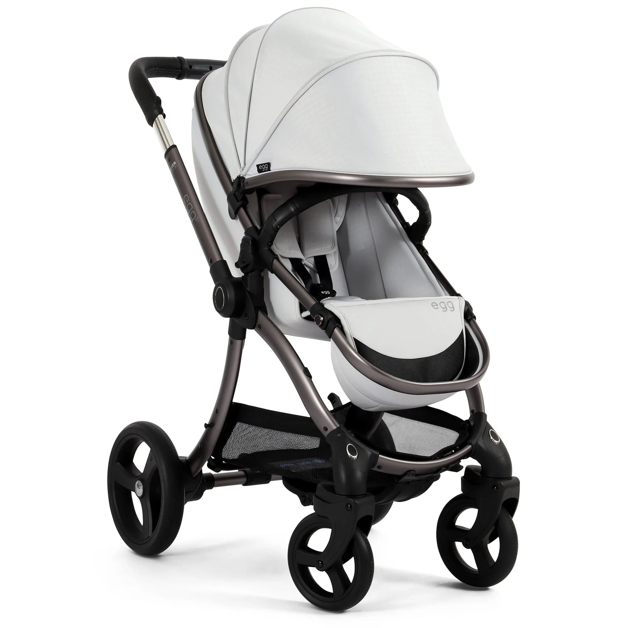 egg3 Luxury Maxi-Cosi Travel System Bundle - Houndstooth Silver