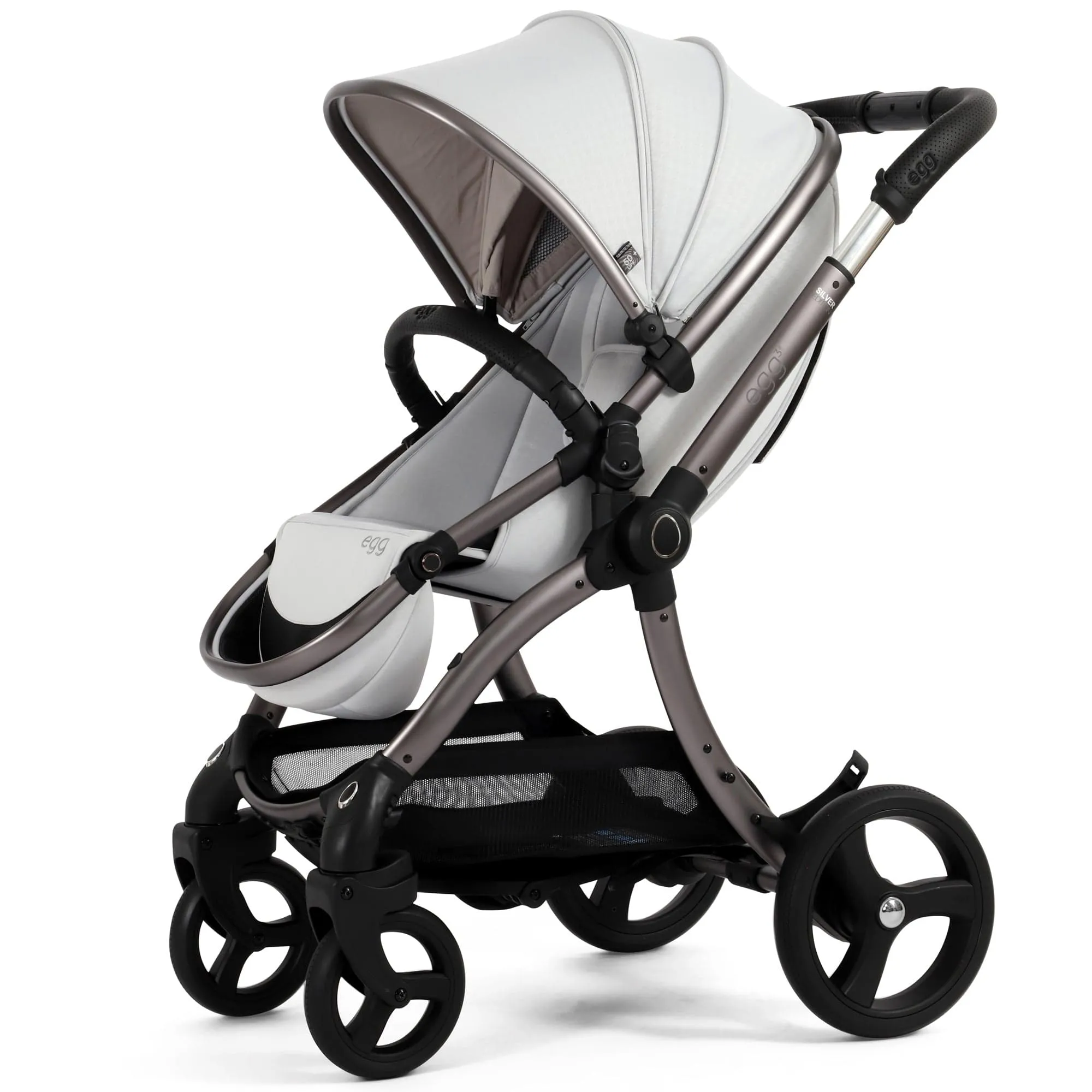 egg3 Luxury Maxi-Cosi Travel System Bundle - Houndstooth Silver