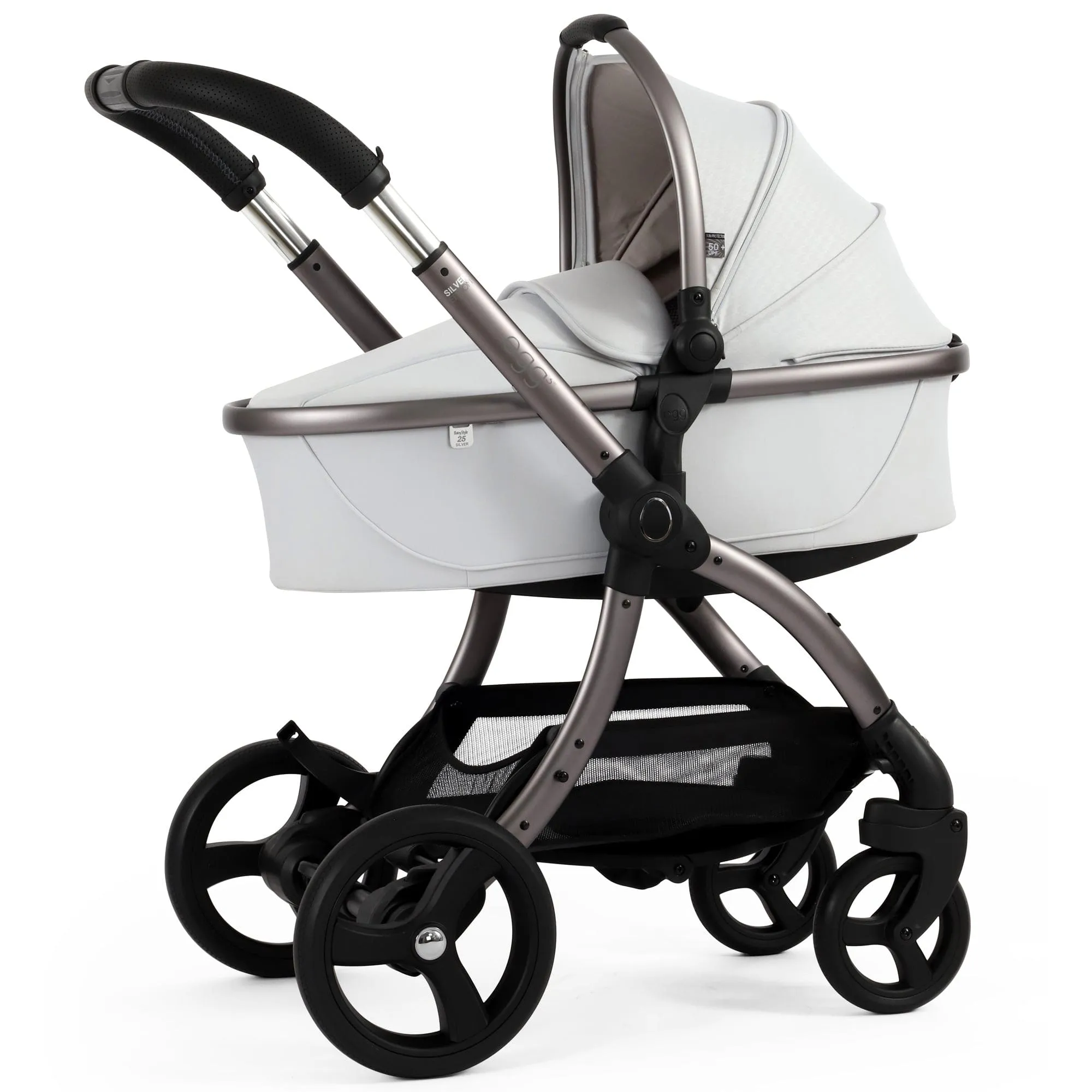 egg3 Luxury Maxi-Cosi Travel System Bundle - Houndstooth Silver