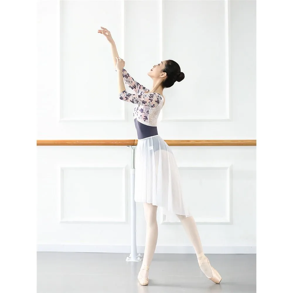 Elegant Vintage Flowers Leotard