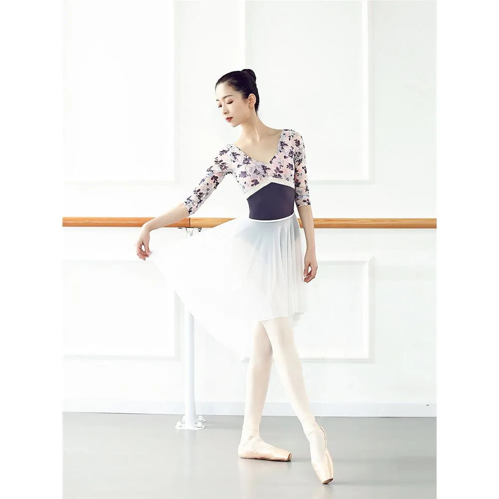 Elegant Vintage Flowers Leotard