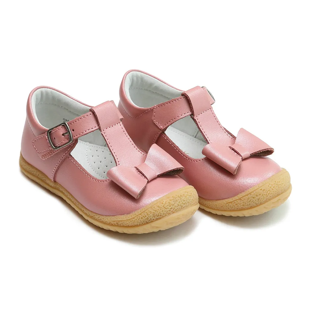 Emma Rose Bow T-Strap Shoes