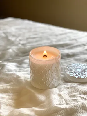 Essential Oil Aromatic Candle | Pearl White | 8 oz.