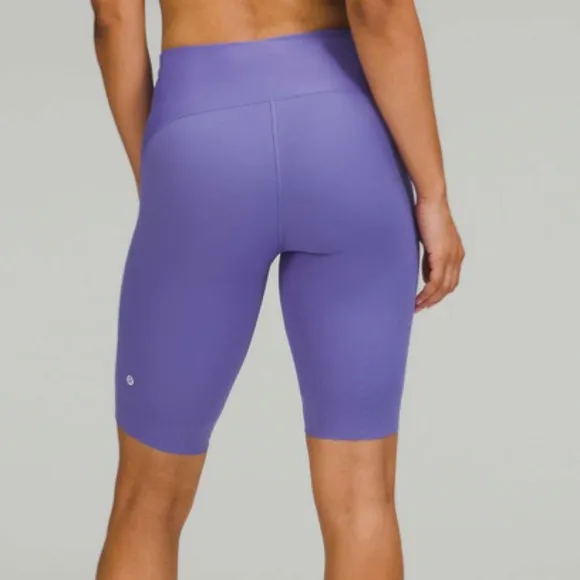 EUC Lululemon SenseKnit Running High-Rise Short 10&quot; Charged Indigo Size 6