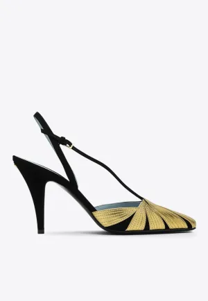 Foliefoliage 90 Slingback Pumps