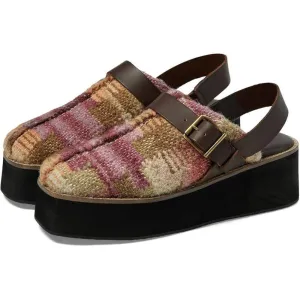 Free People Shoes Astrid Mulberry Mix Platform Mules