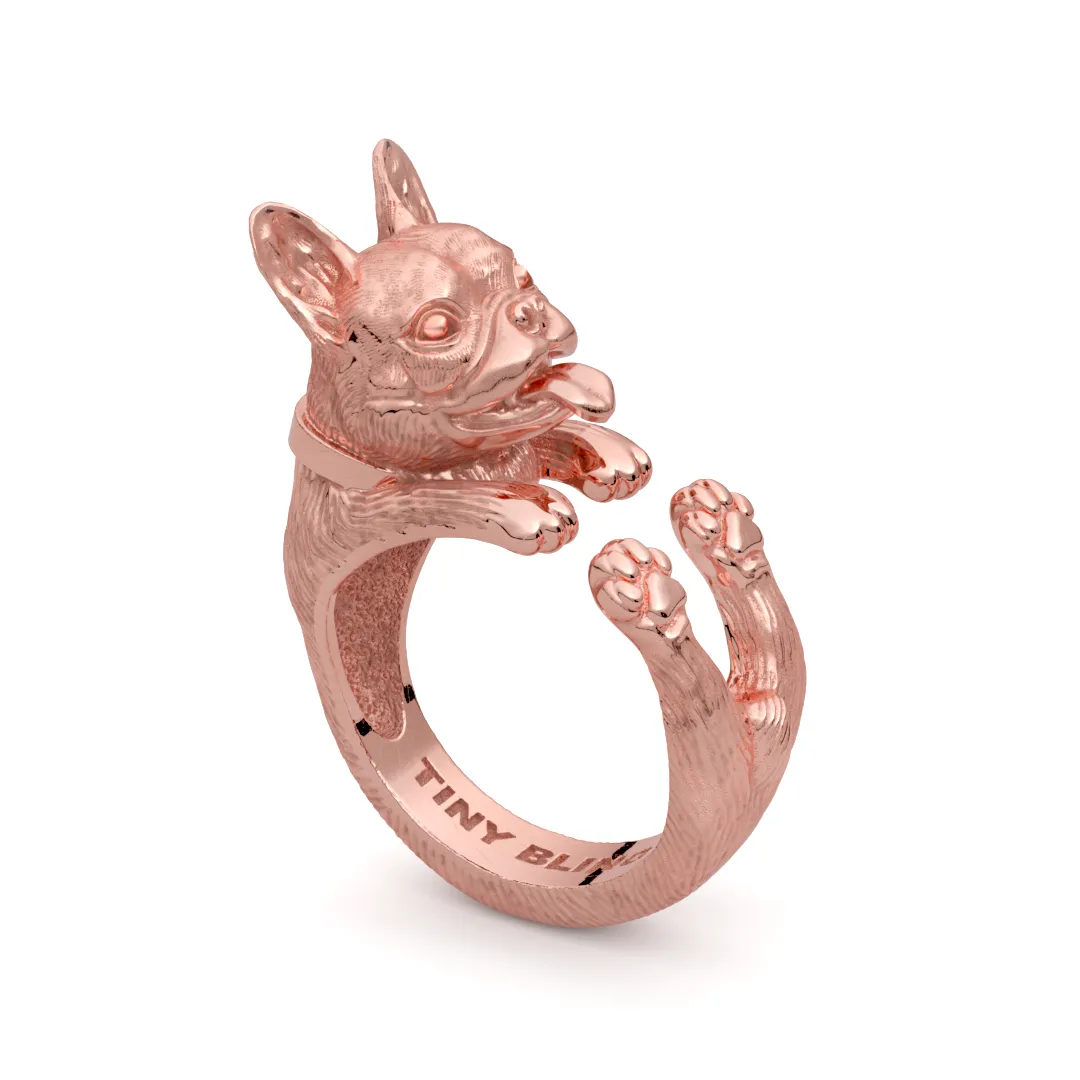 FRENCH BULLDOG Cuddle Wrap Ring
