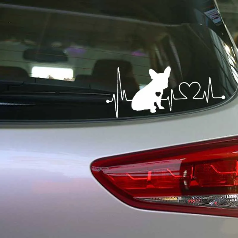 French Bulldog Heart Vinyl Sticker