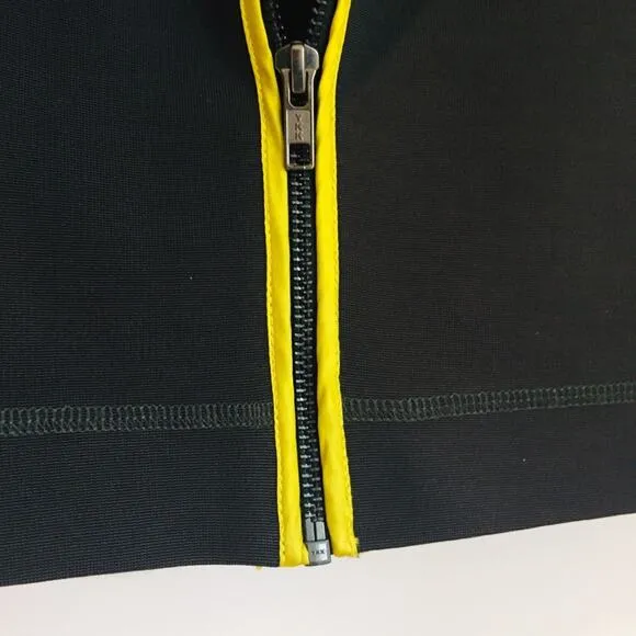 French Connection Olive Scuba Bodycon Zipper Skirt 4 Green Mini Fitted $118