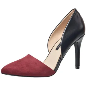 French Connection Womens Padded Insole Leather D'Orsay Heels