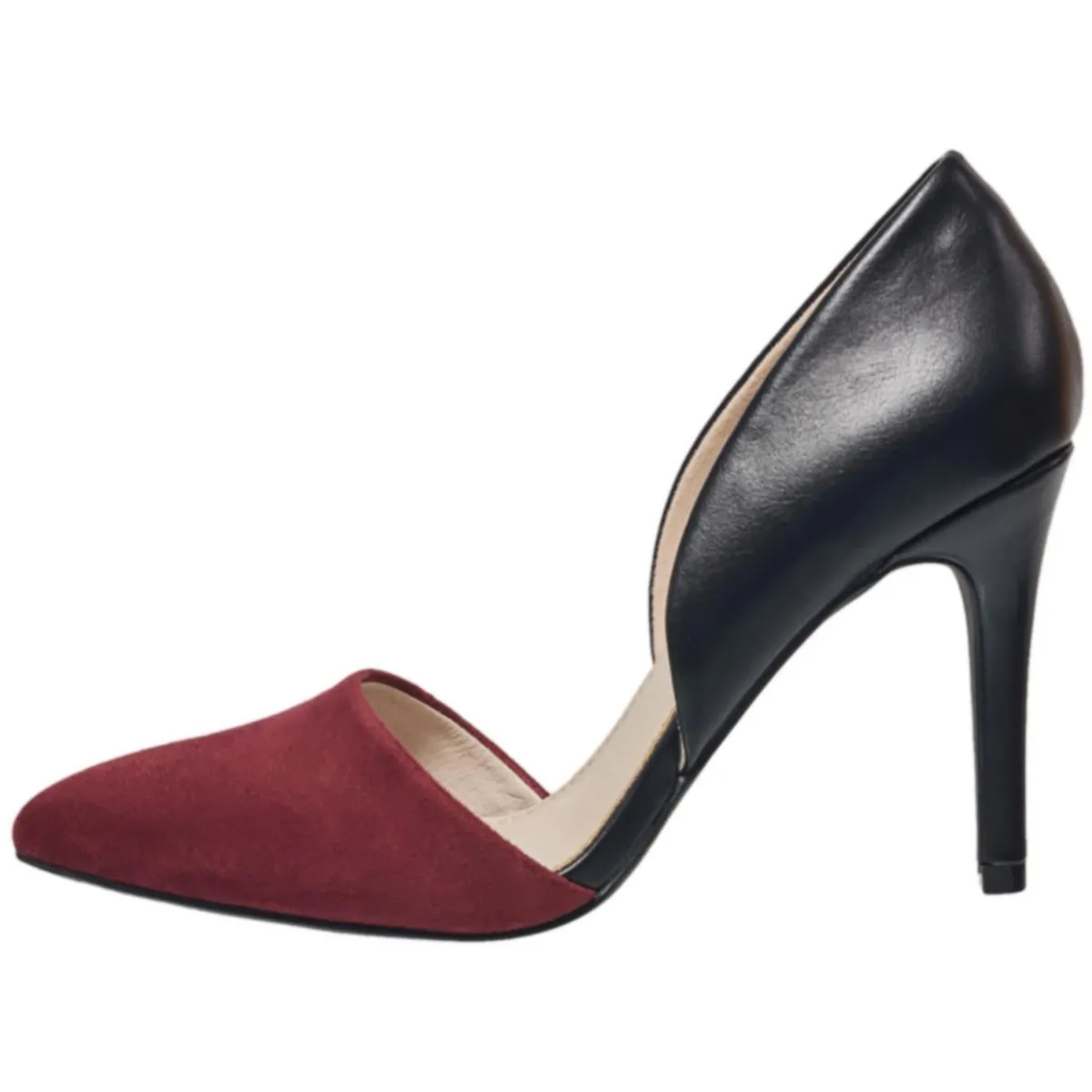 French Connection Womens Padded Insole Leather D'Orsay Heels