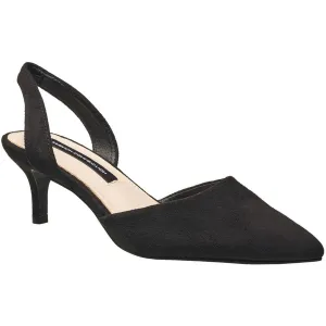 French Connection Womens Solid Vegan Suede  Slingback Heels