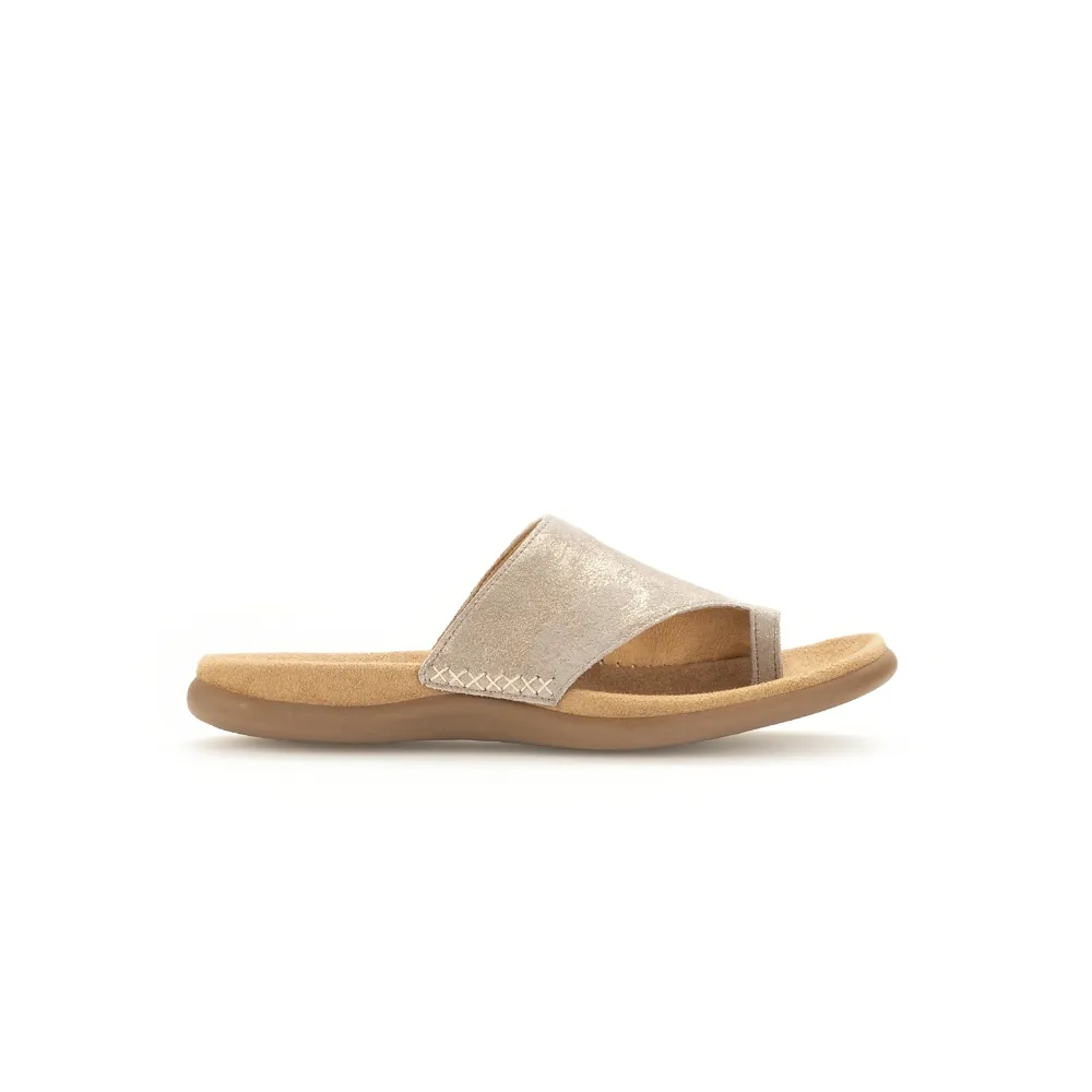 Gabor Lanzarote 63.700.62 Muschel Metallic Mules