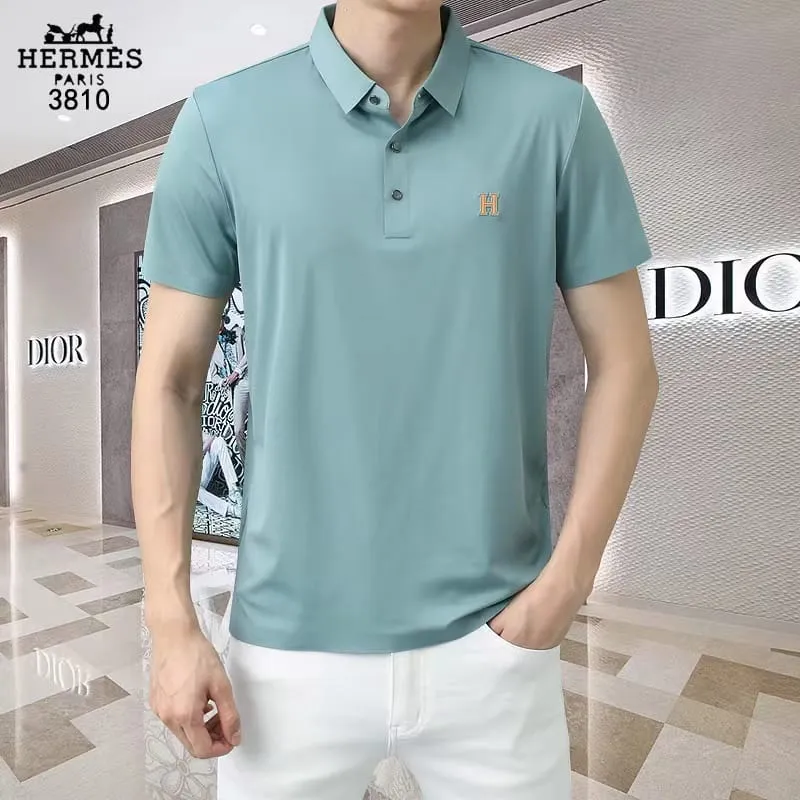 HERMES || Cotton Pique Talsworth Short Sleeve Polo T-Shirt