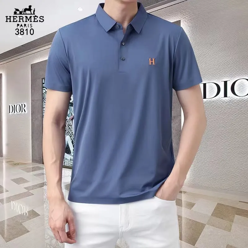 HERMES || Cotton Pique Talsworth Short Sleeve Polo T-Shirt