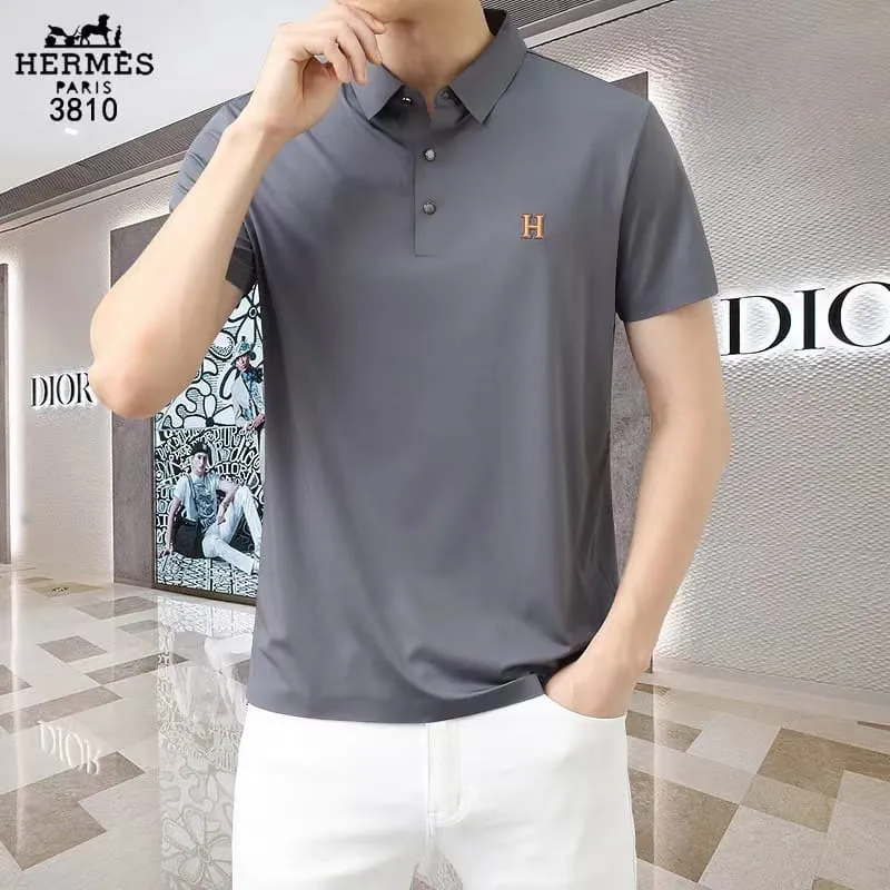 HERMES || Cotton Pique Talsworth Short Sleeve Polo T-Shirt