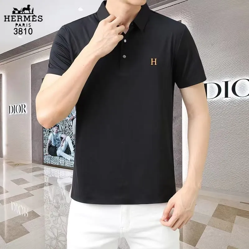 HERMES || Cotton Pique Talsworth Short Sleeve Polo T-Shirt
