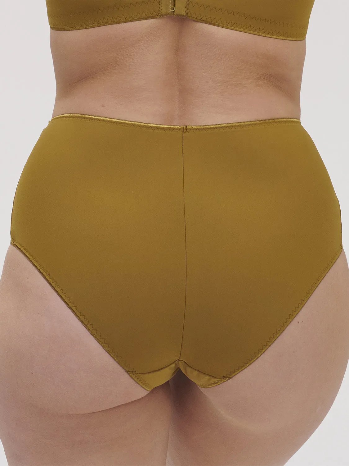 High-waist brief - Bronze