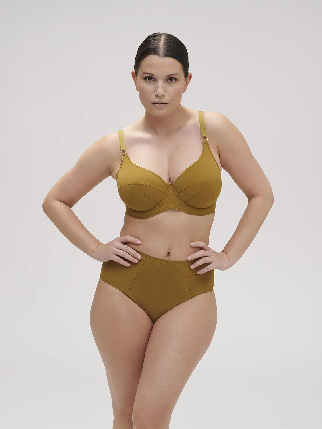 High-waist brief - Bronze