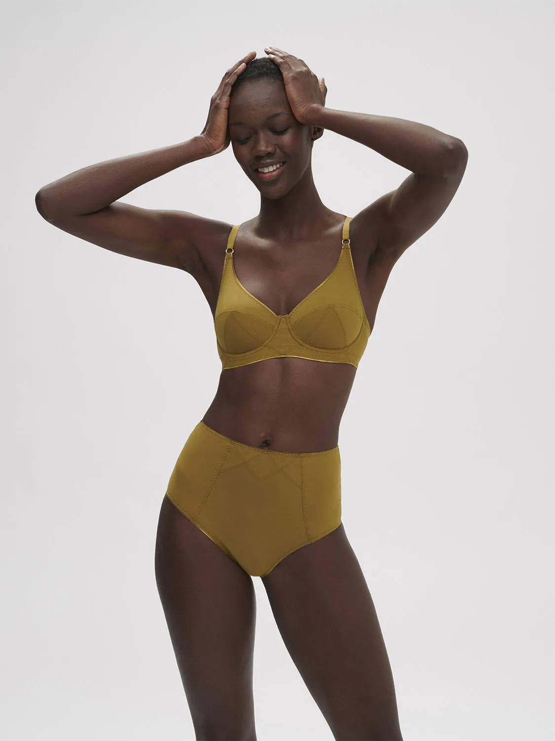 High-waist brief - Bronze