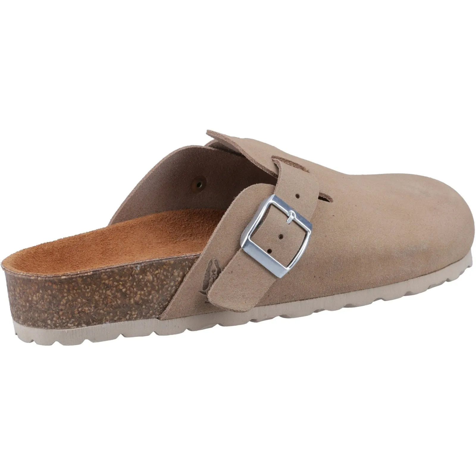 Hush Puppies Bailey Women Taupe Suede Clog
