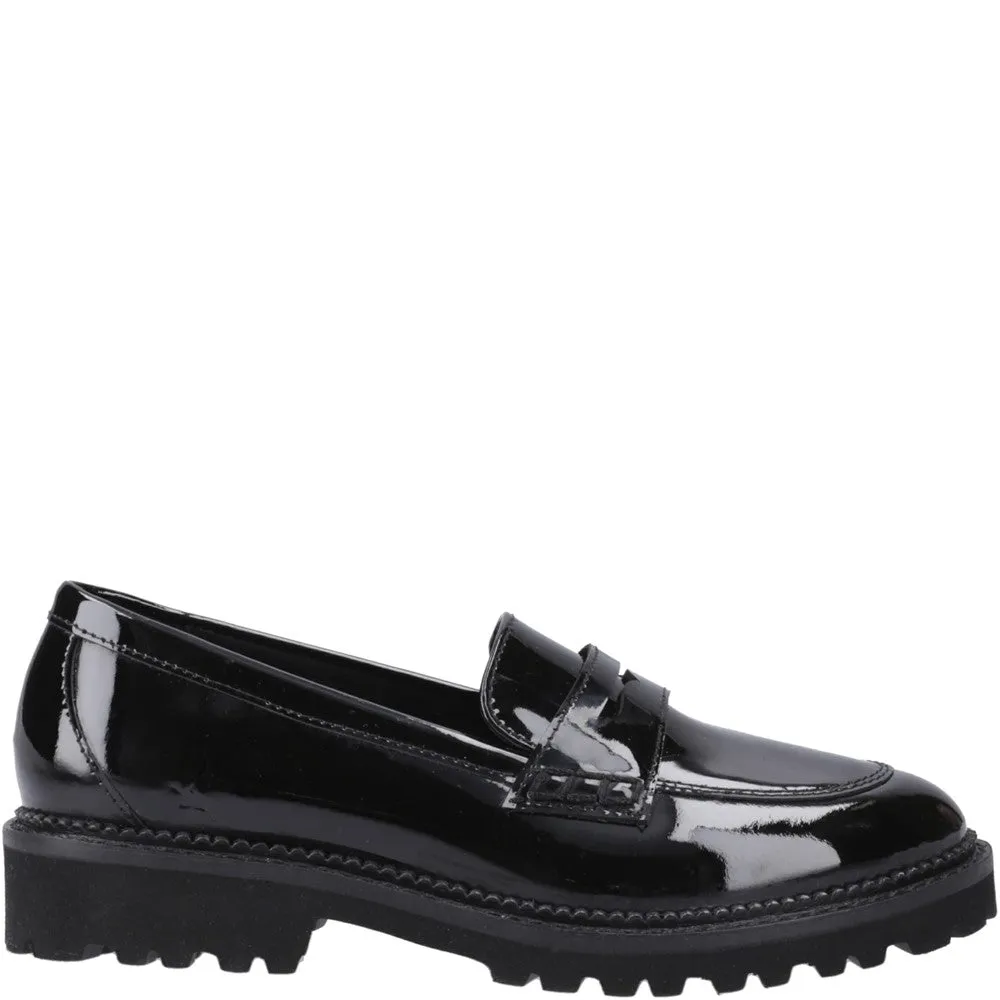 Hush Puppies Grazia Loafer Patent Senior School Shoes