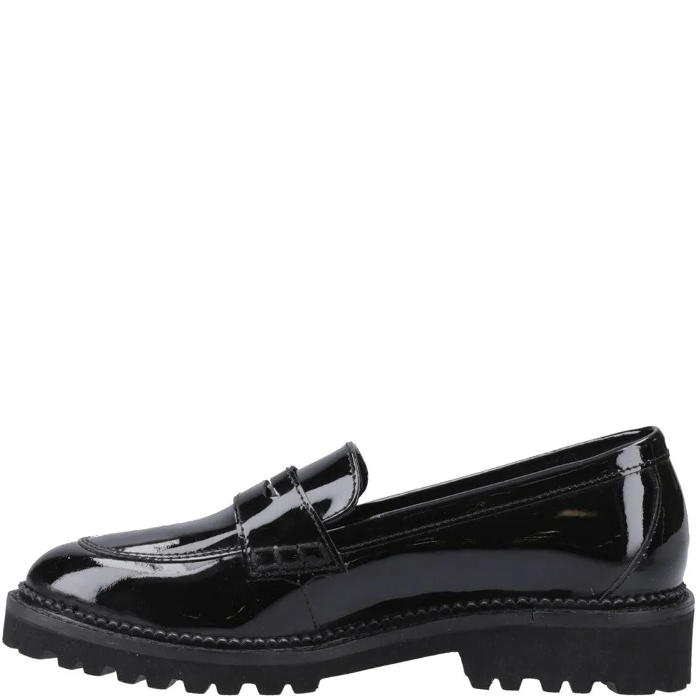Hush Puppies Grazia Loafer Patent Senior School Shoes