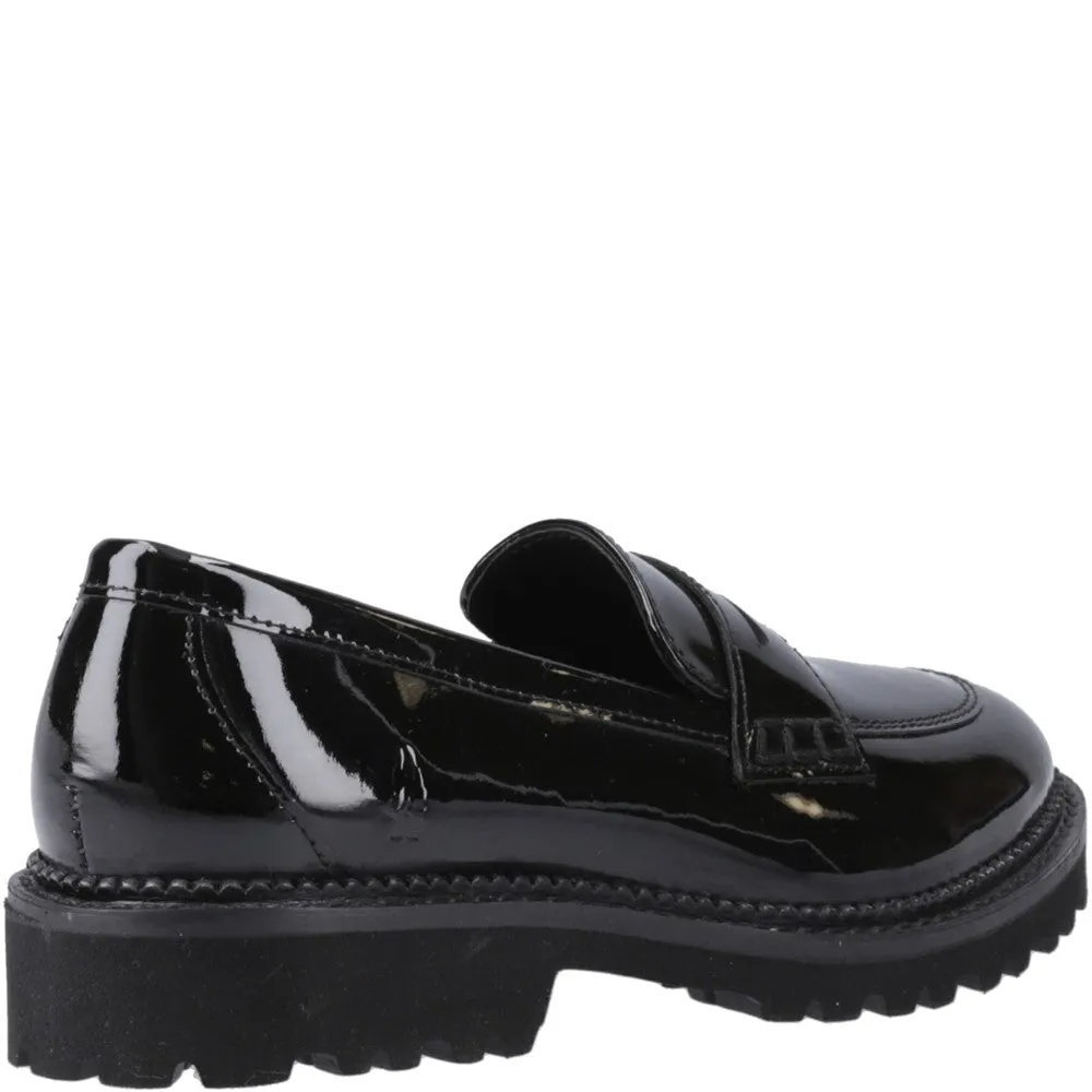 Hush Puppies Grazia Loafer Patent Senior School Shoes