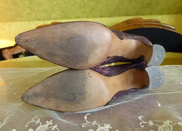 JONES, PETTERSON & NEWHALL Co. Lamé Evening Pumps, ca. 1910