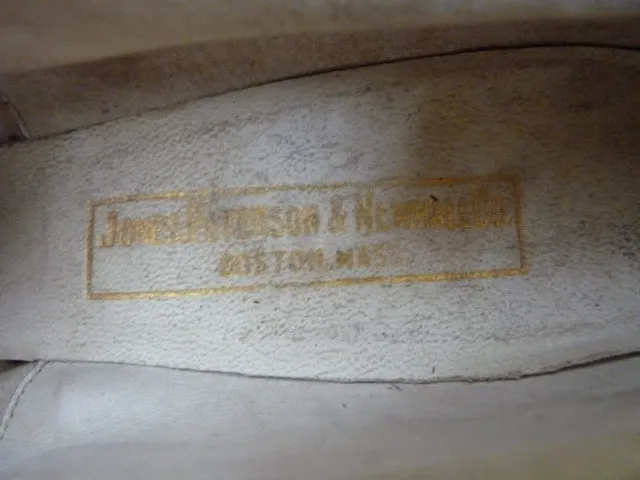 JONES, PETTERSON & NEWHALL Co. Lamé Evening Pumps, ca. 1910
