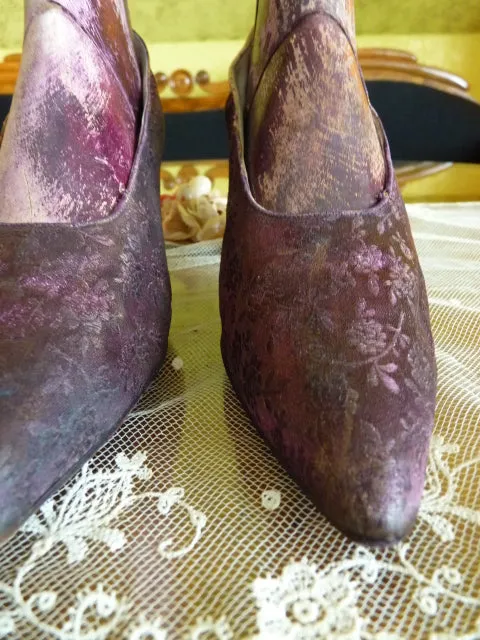 JONES, PETTERSON & NEWHALL Co. Lamé Evening Pumps, ca. 1910