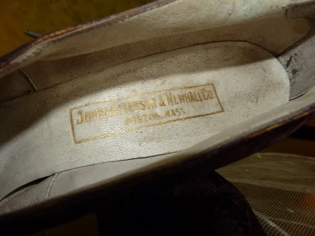 JONES, PETTERSON & NEWHALL Co. Lamé Evening Pumps, ca. 1910