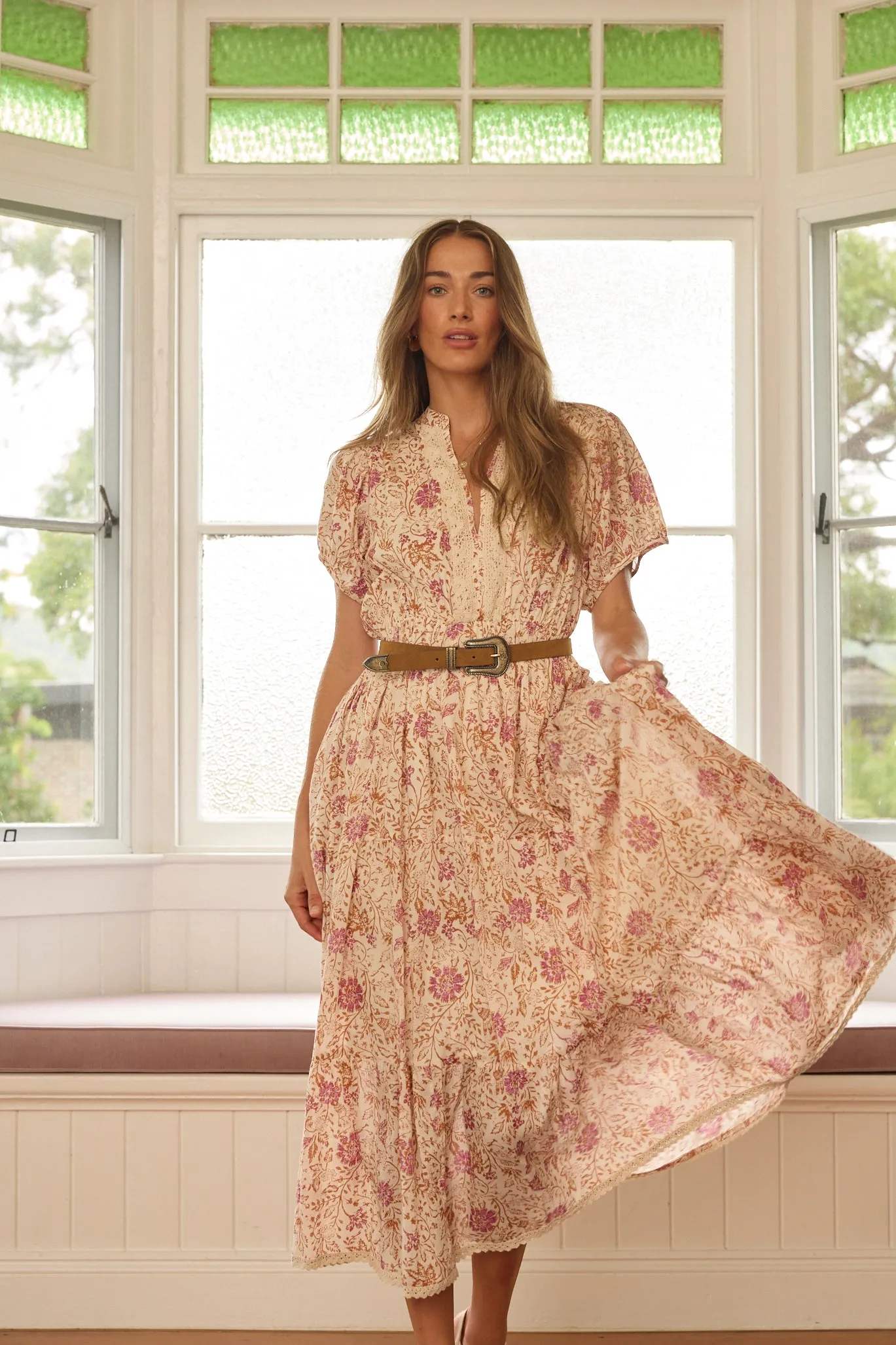 Juliette Maxi Meander Print