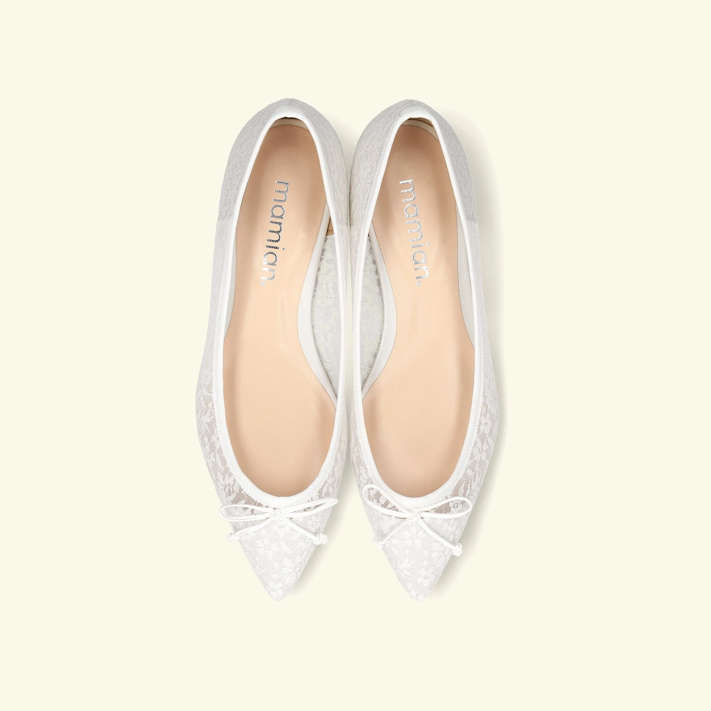 Last One 30% OFF: Tulle Lace Ballet Shoes (4751) White LC