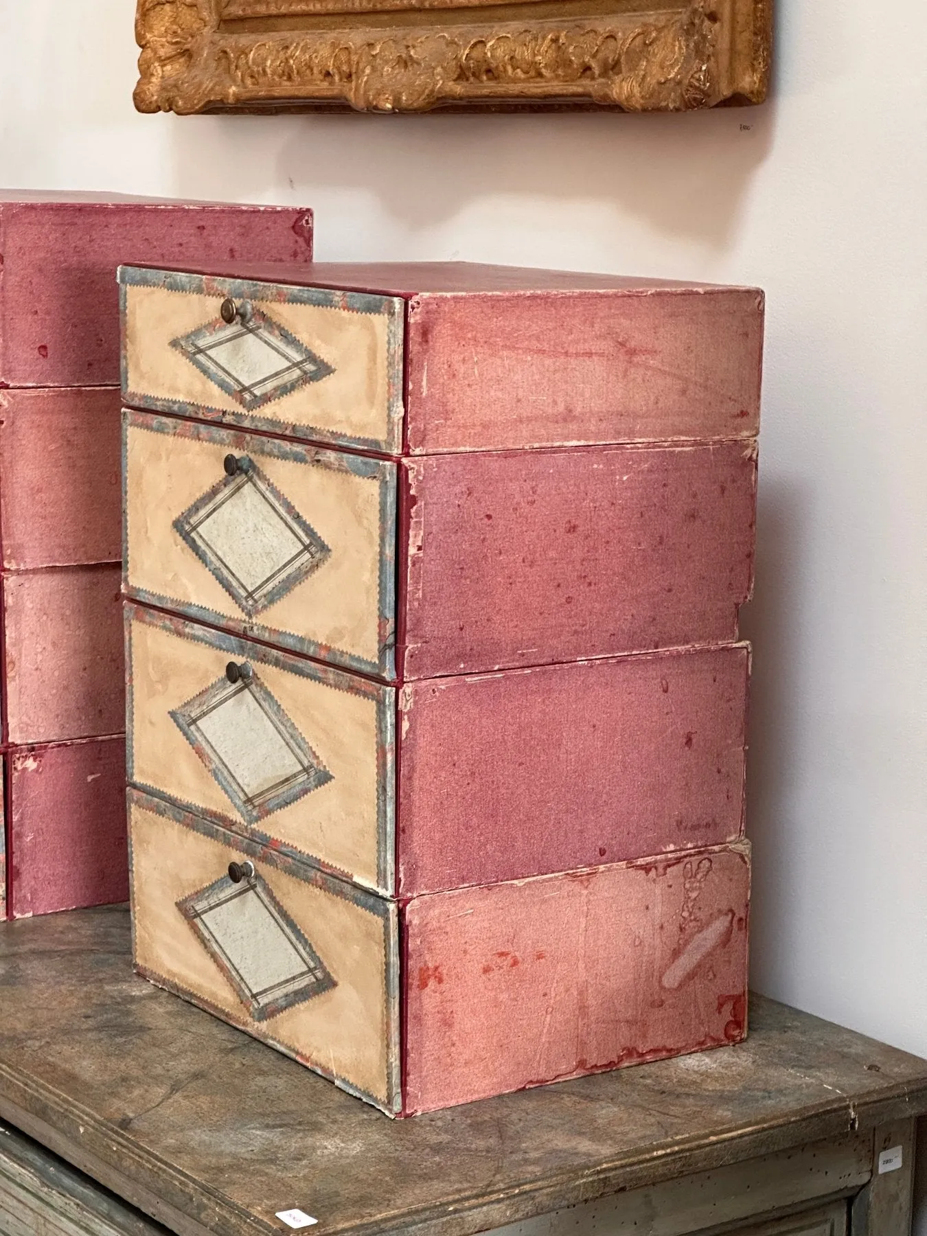 Late 19th Century French Cardboard File Boxes